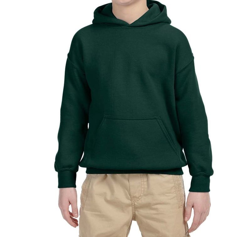 dark green hoodies for school