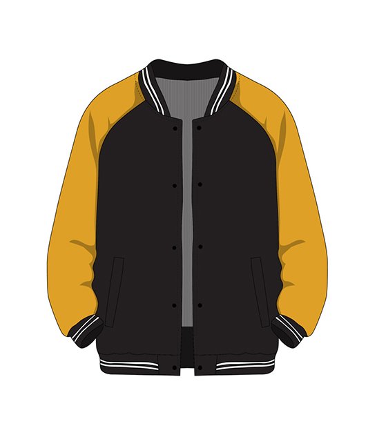 senior jackets golden yellow for school in Dubai